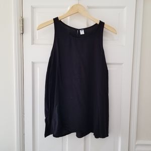 Great black sleeveless blouse